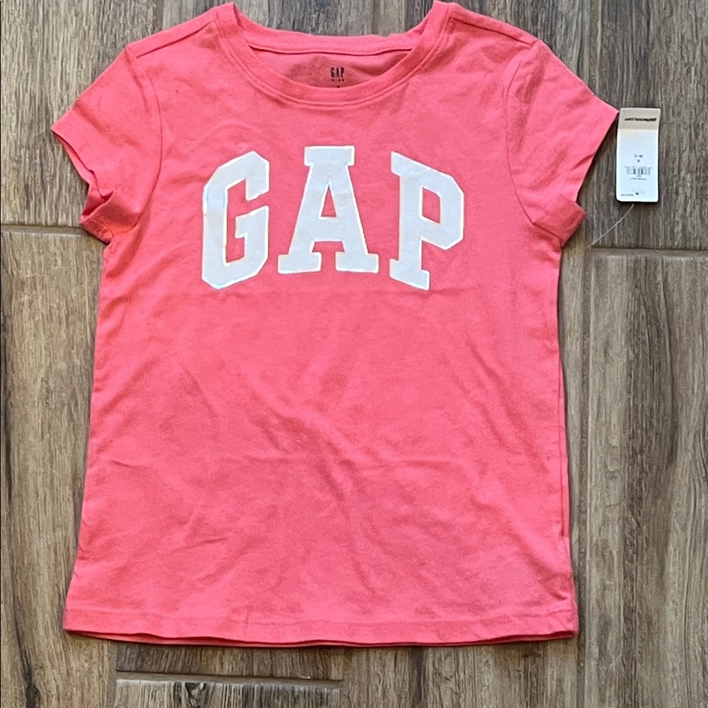 NEW GAP Kids Coral Tee with White Logo